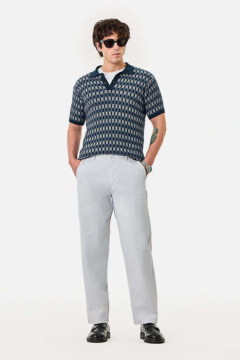 سنيتش Straight Fit Stretch Trousers